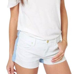 Blank NYC Little Queenie Two  Tone Jean Shorts
